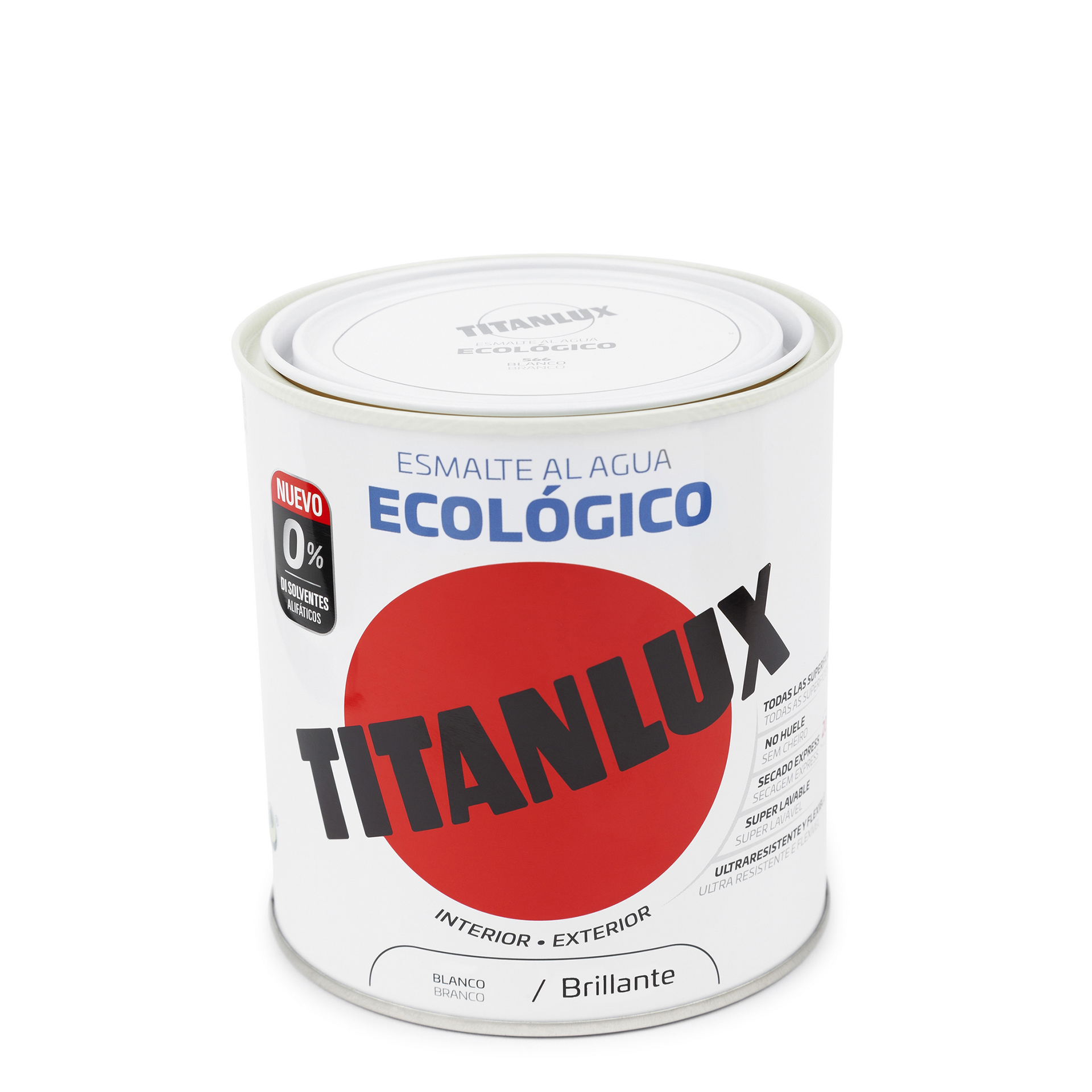 Esmalte ecológico brilhante branco 250ML TITANLUX