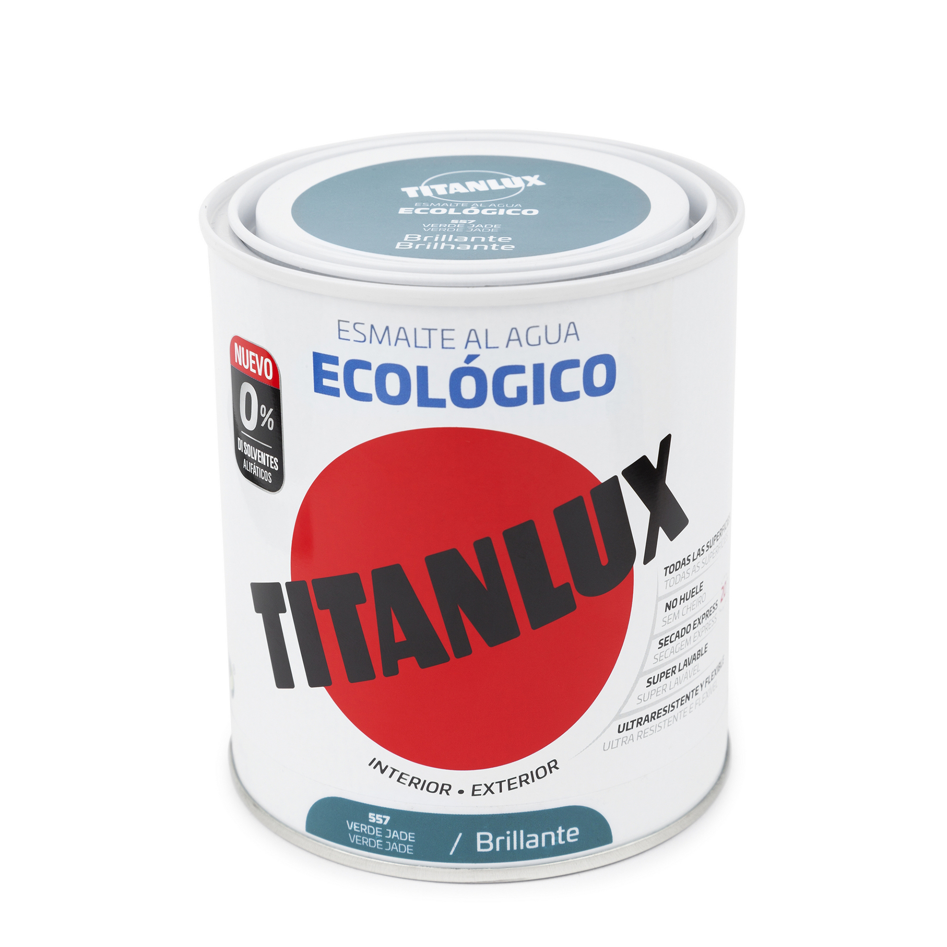 Esmalte ecológico brilh verde jade 750ML TITANLUX