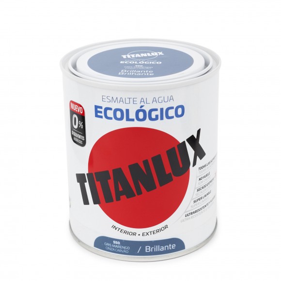 Esmalte ecolgico brilh cz carvo 750ML TITANLUX