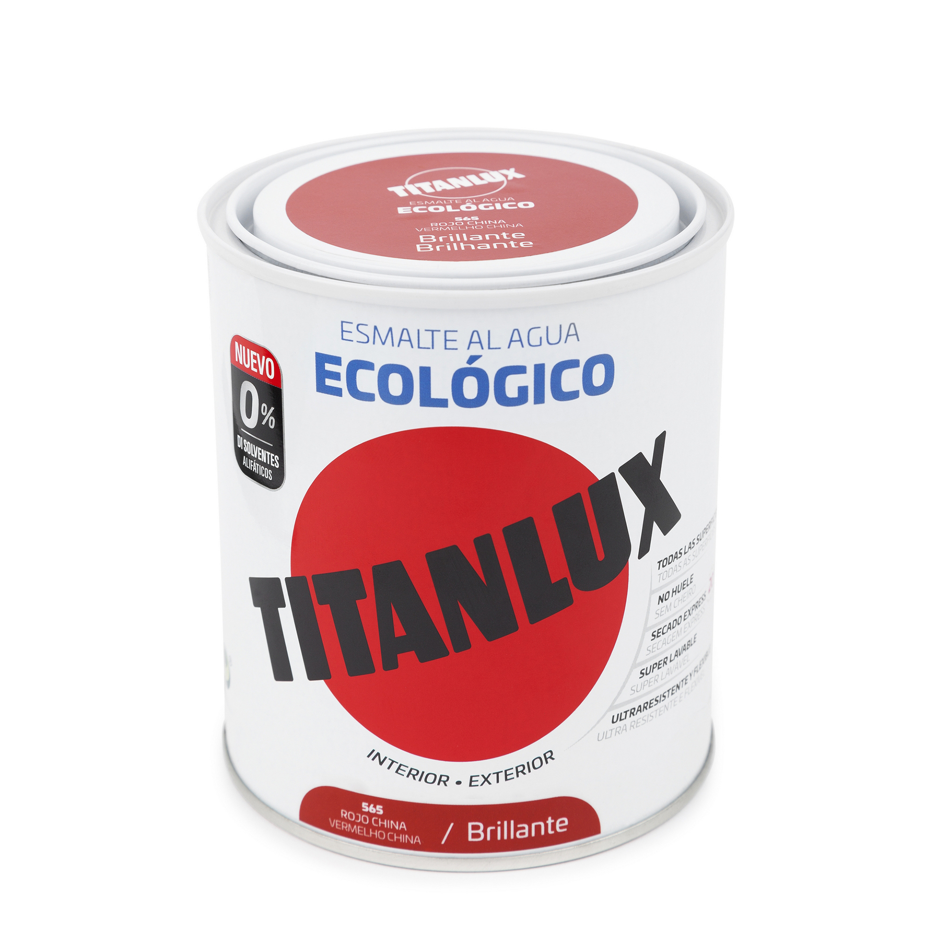 Esmalte ecológico brilh vermelho china 750ML TITAN