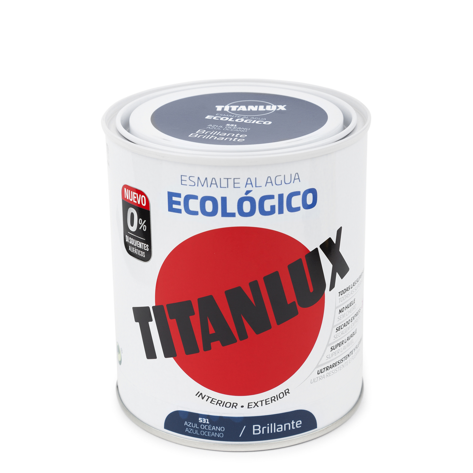 Esmalte ecológico brilh azul oceano 750ML TITANLUX