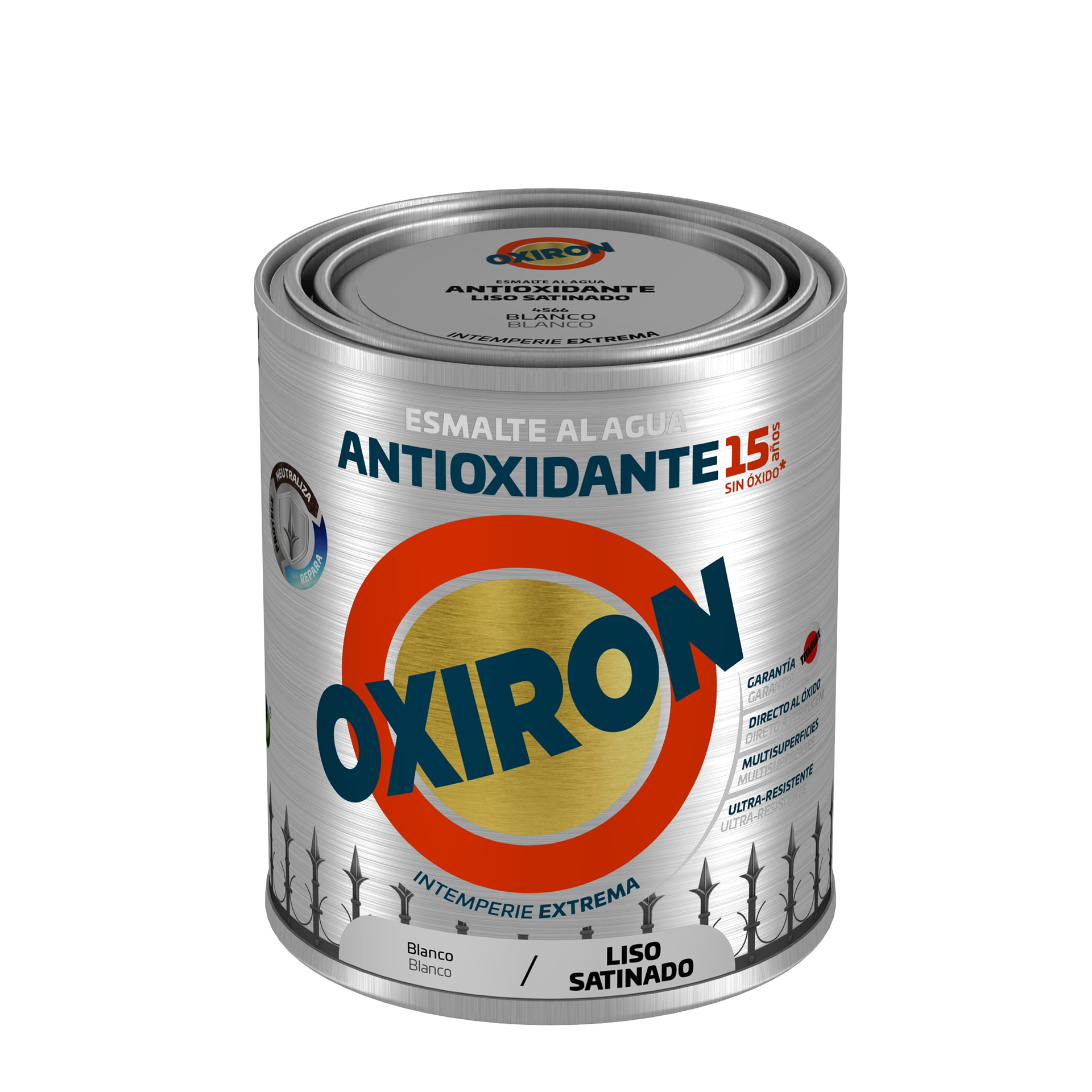 Esmalte direto ferr liso sat branco 750ML OXIRON
