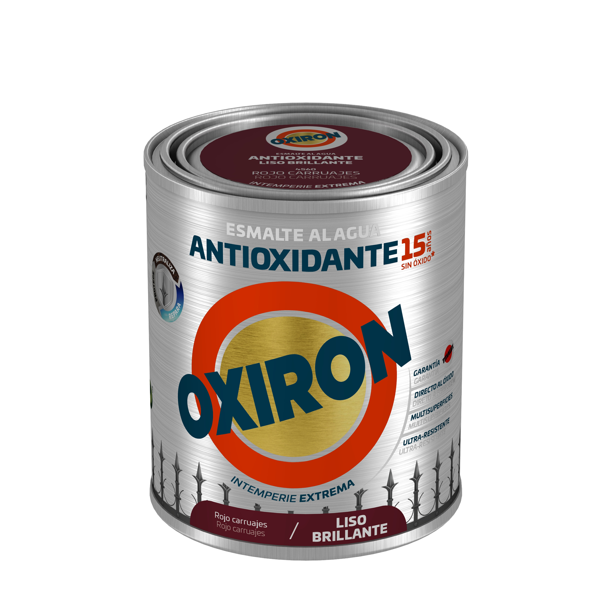 Esmalte direto ferr liso brilh vrm carr 750ML OXIR