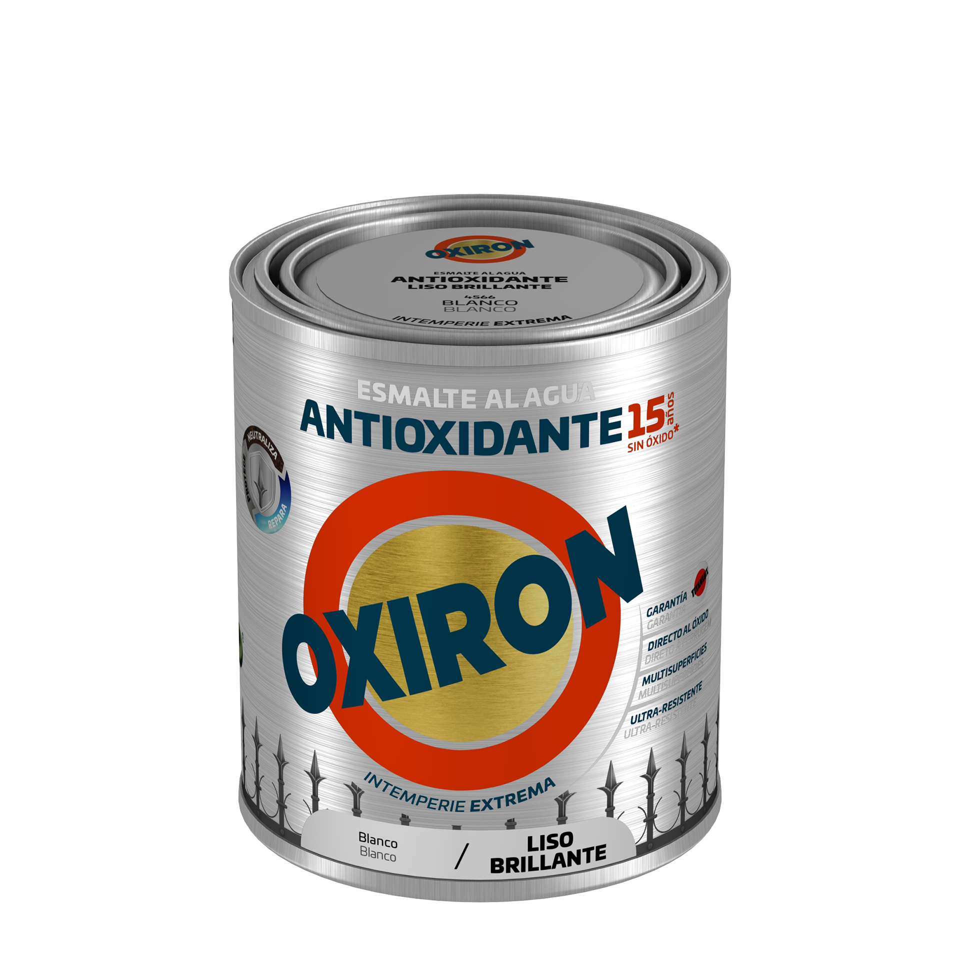 Esmalte direto ferr liso brilh branco 750ML OXIRON