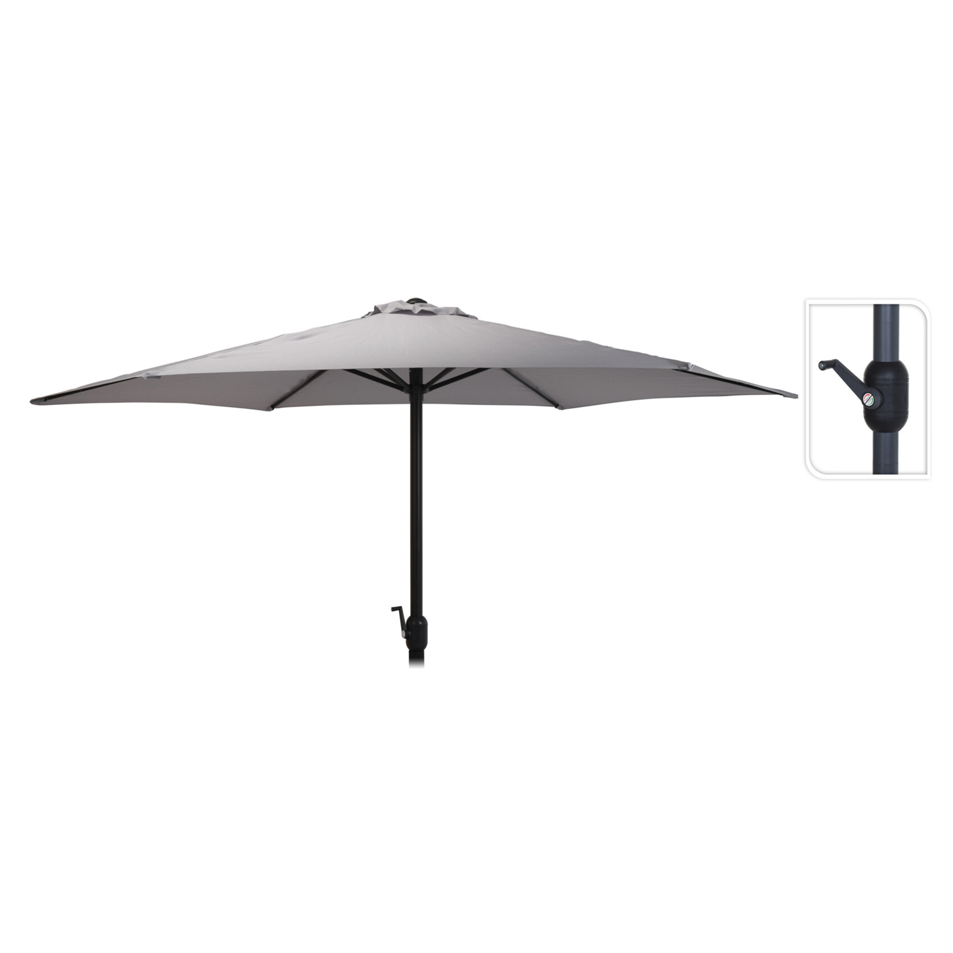 Chapéu Alumínio Manivela Cinza 3 M PROGARDEN