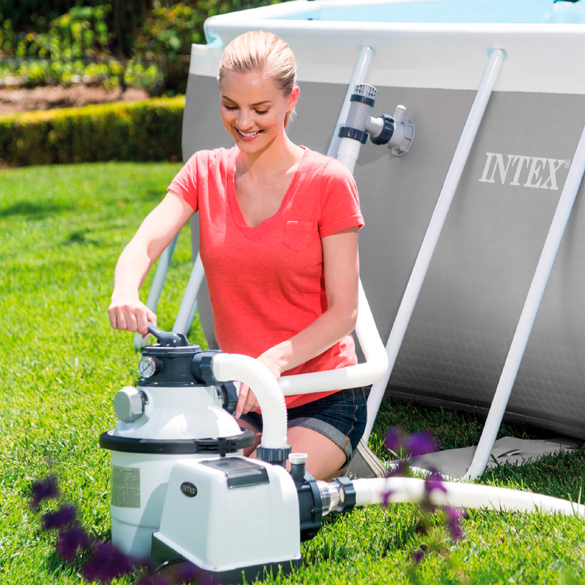 Bomba Filtro Areia 0.3 CV 4500 L/H INTEX