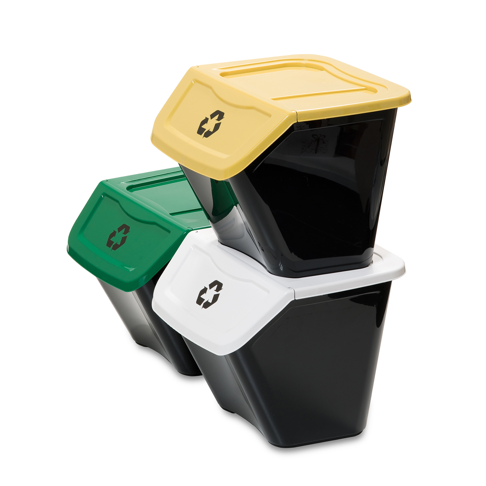 Conjunto 3 Baldes Ecoponto 30 L DEA HOME