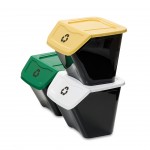 Conjunto 3 Baldes Ecoponto 30 L DEA HOME