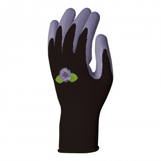 Luva Jard Preto/Roxo Latex  7