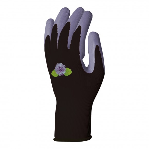 Luva Jard Preto/Roxo Latex  7