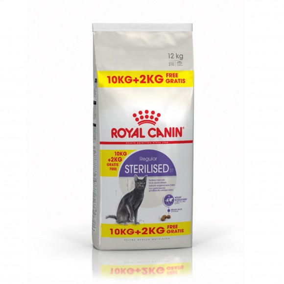 ALIMENTO SECO PARA GATO  STERILISED 37 10+2 KG