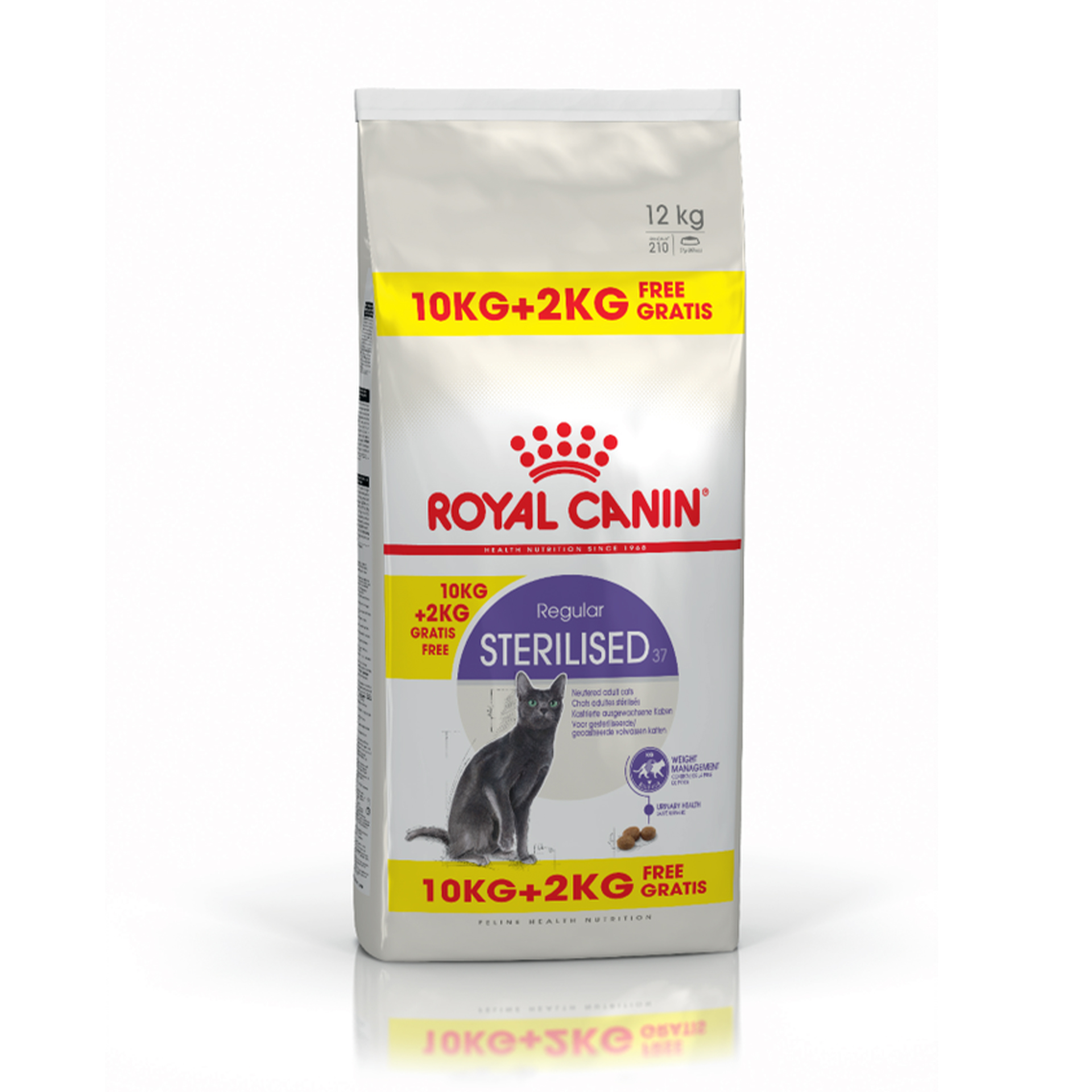 Alimento Gato Sterilised 37 10+2 KG ROYAL CANIN