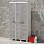 Armário Plástico Vassoureiro 3 Portas TOOMAX Armário Plástico Vassoureiro 3 Portas TOOMAX