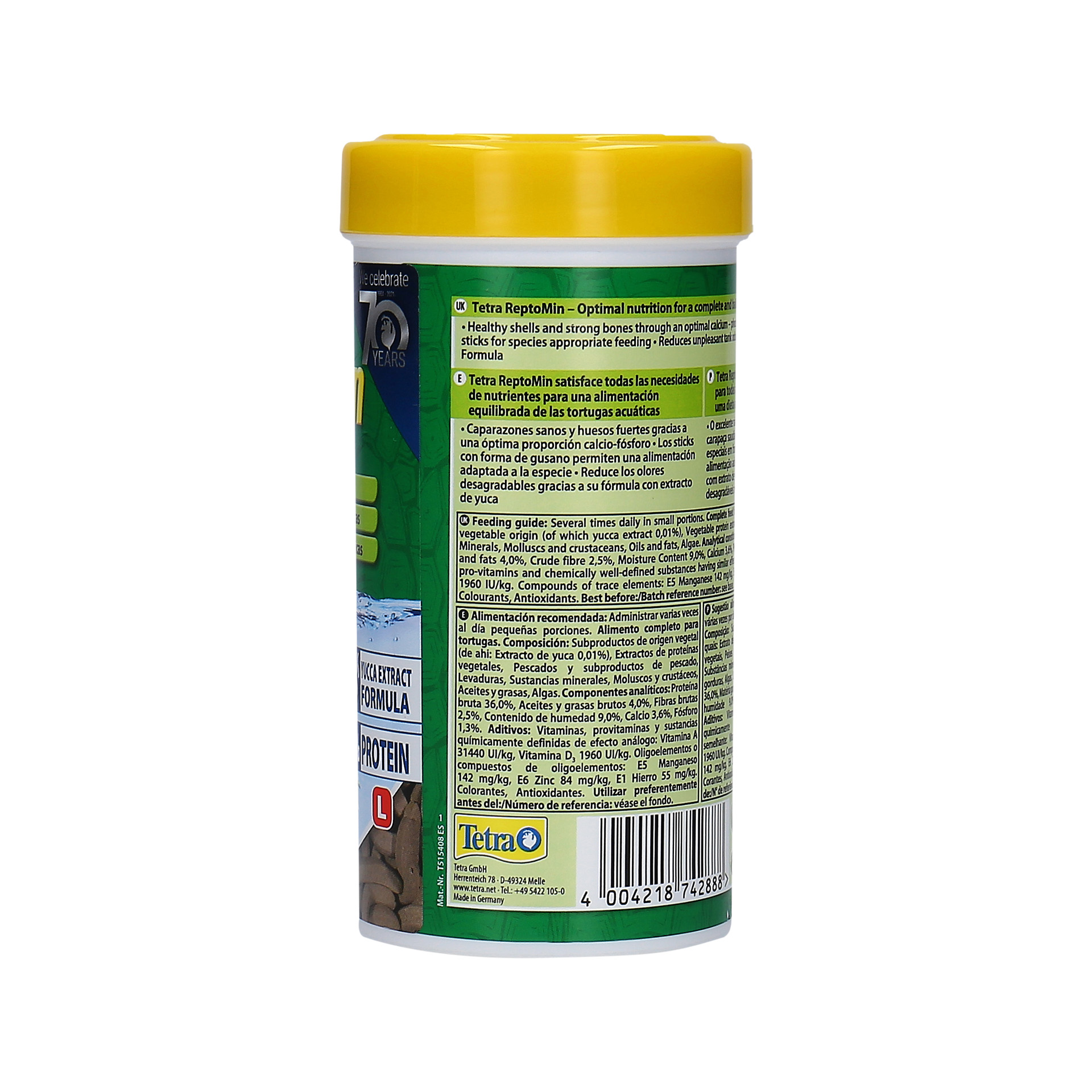 Alimento P/Tartaruga Reptomin 250 ML TETRA