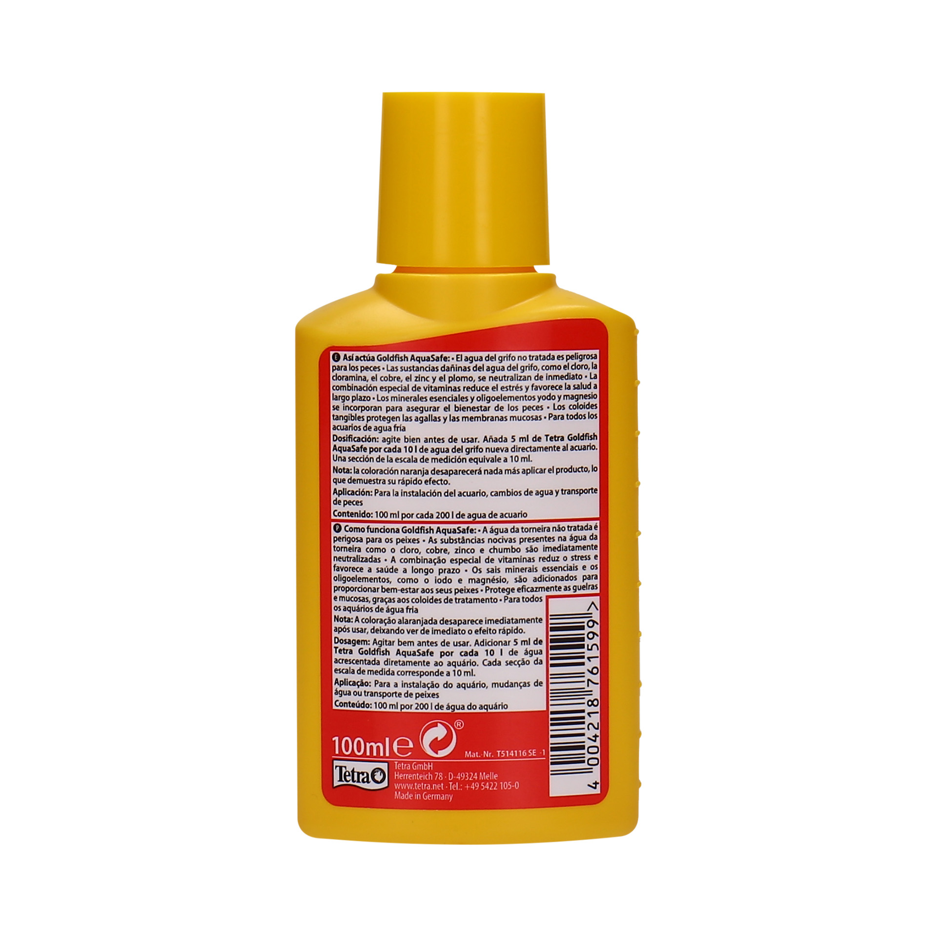 Condicionador Água Aquasafe Goldfish TETRA 100ML