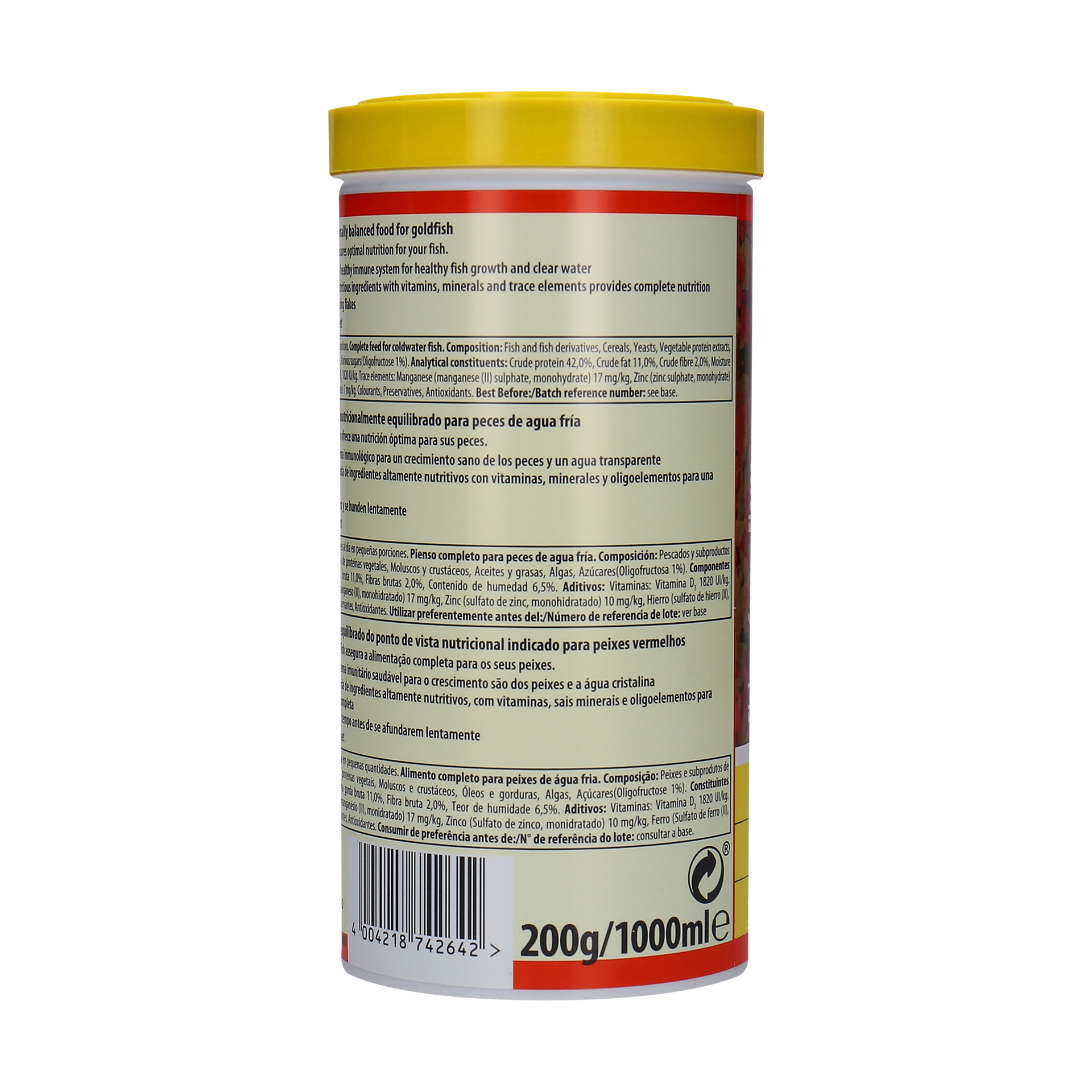 Alimento p/ Peixe Água Fria Animin TETRA 1LT