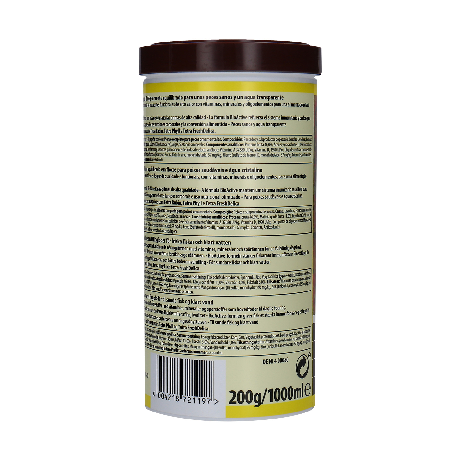 Alimento Peixe Água Quente Tetramin Flocos 1L TETRA