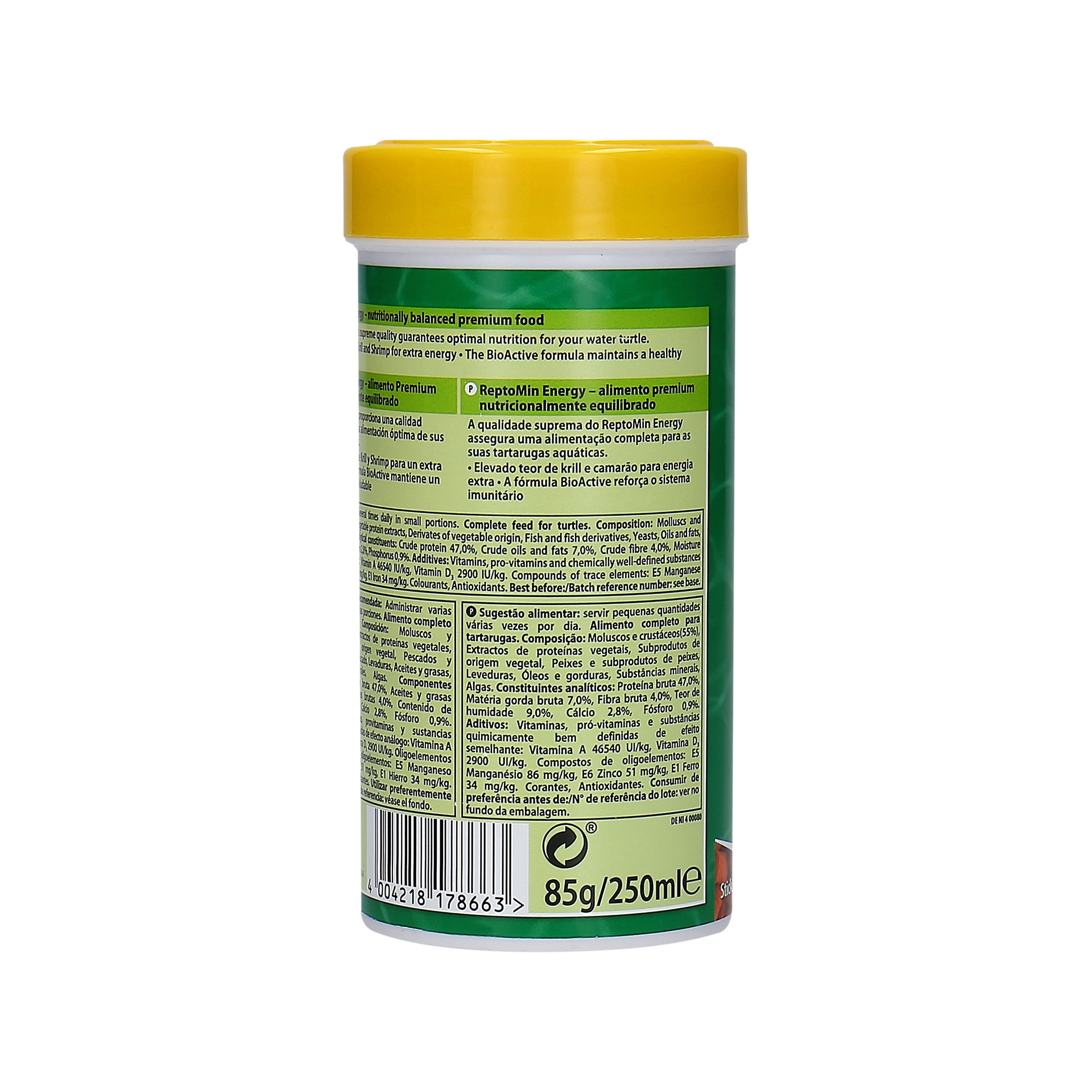 Suplemento P/Répteis Reptomin Energy 250 ML TETRA