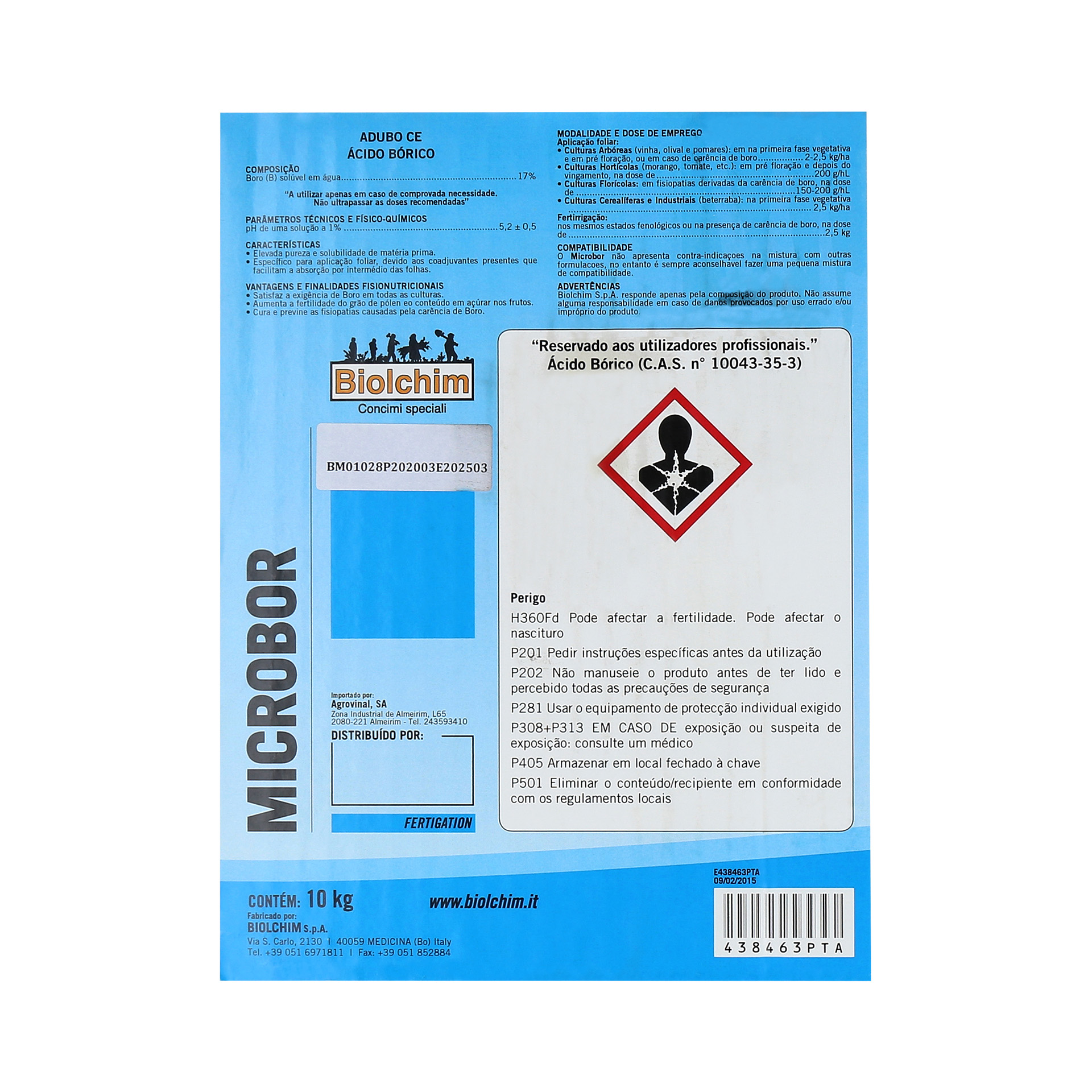 Microbor Forte 17 10KG BIOLCHIM
