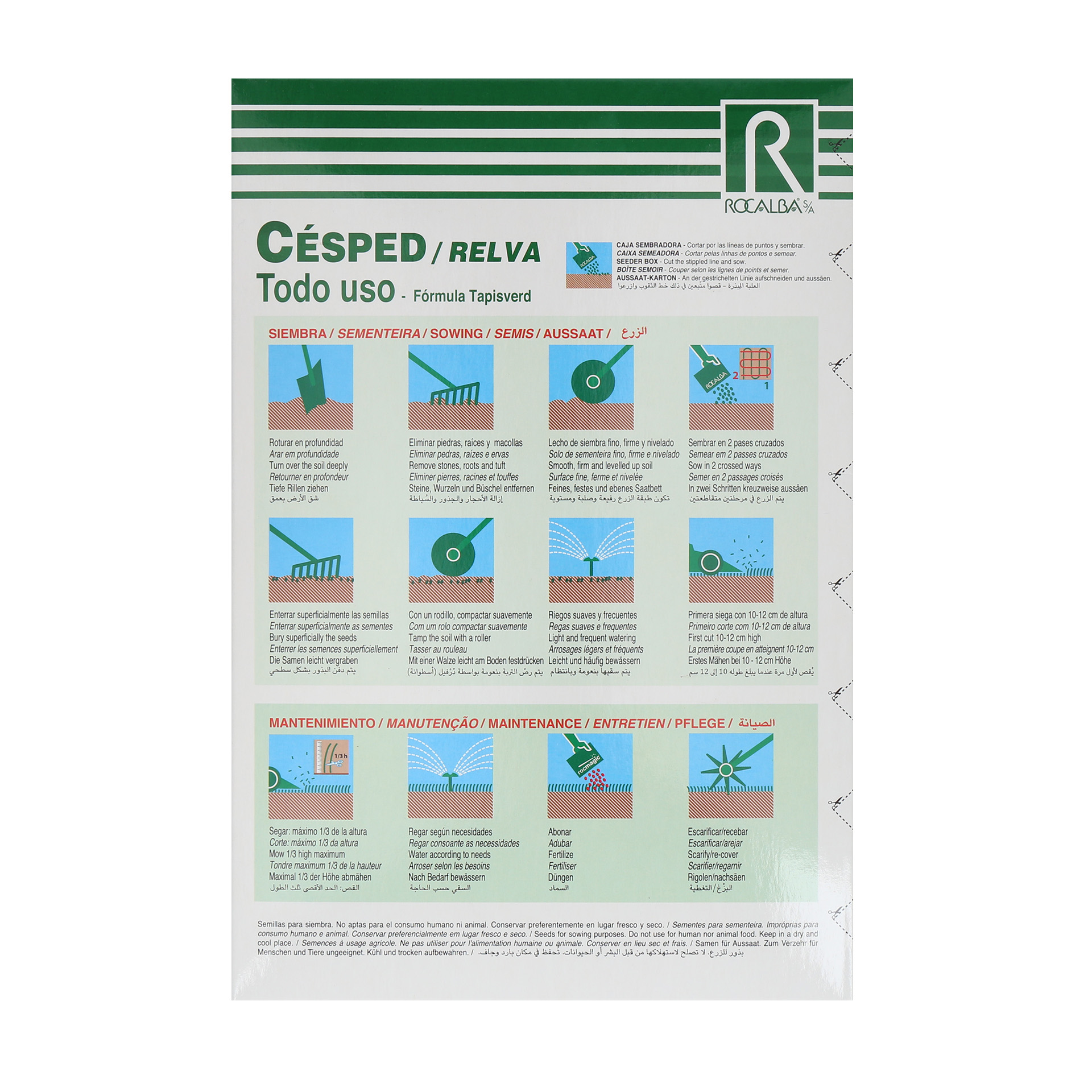 Semente Relva Todo O Uso 1 KG ROCALBA