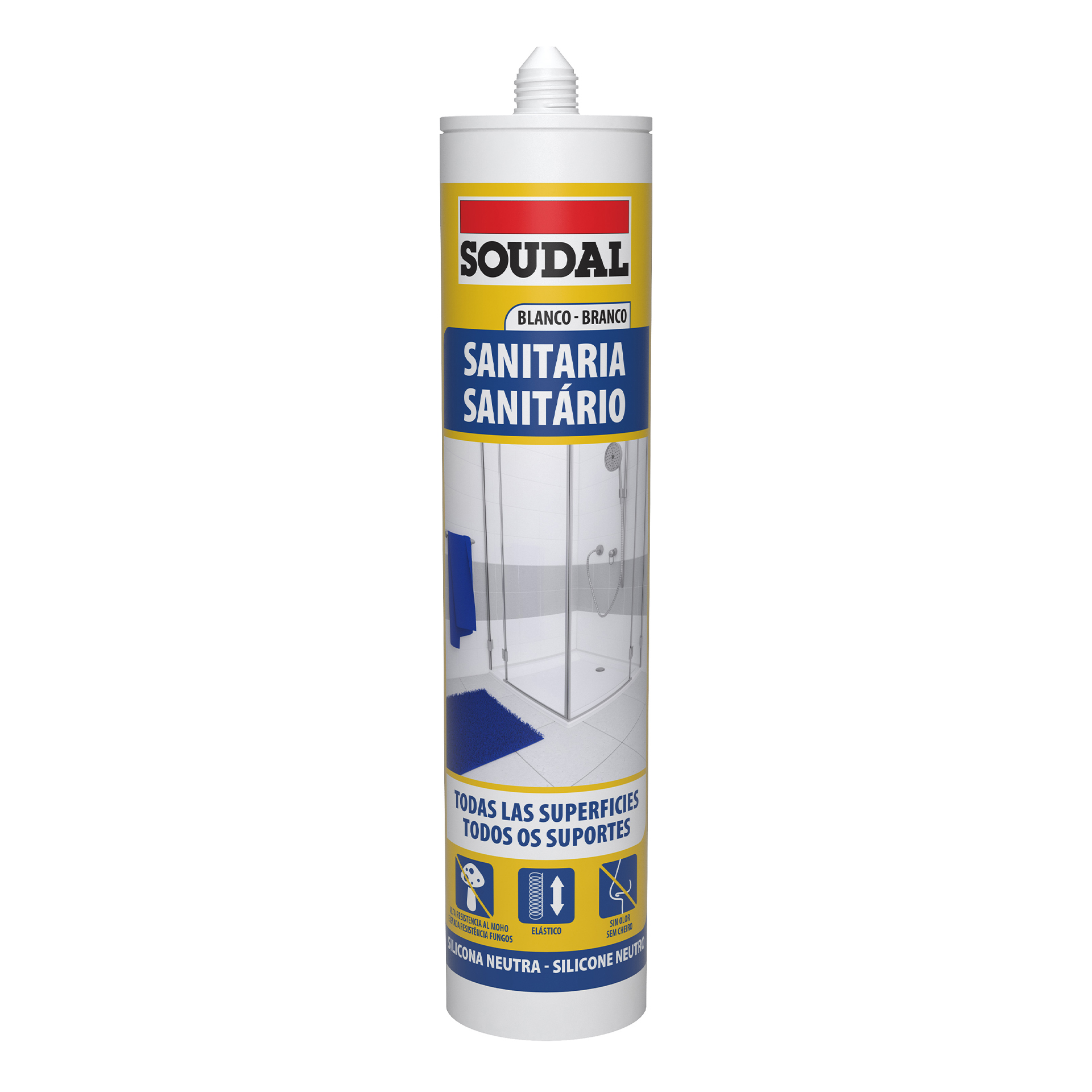 Silicone Sanitario Branco SOUDAL 300ML