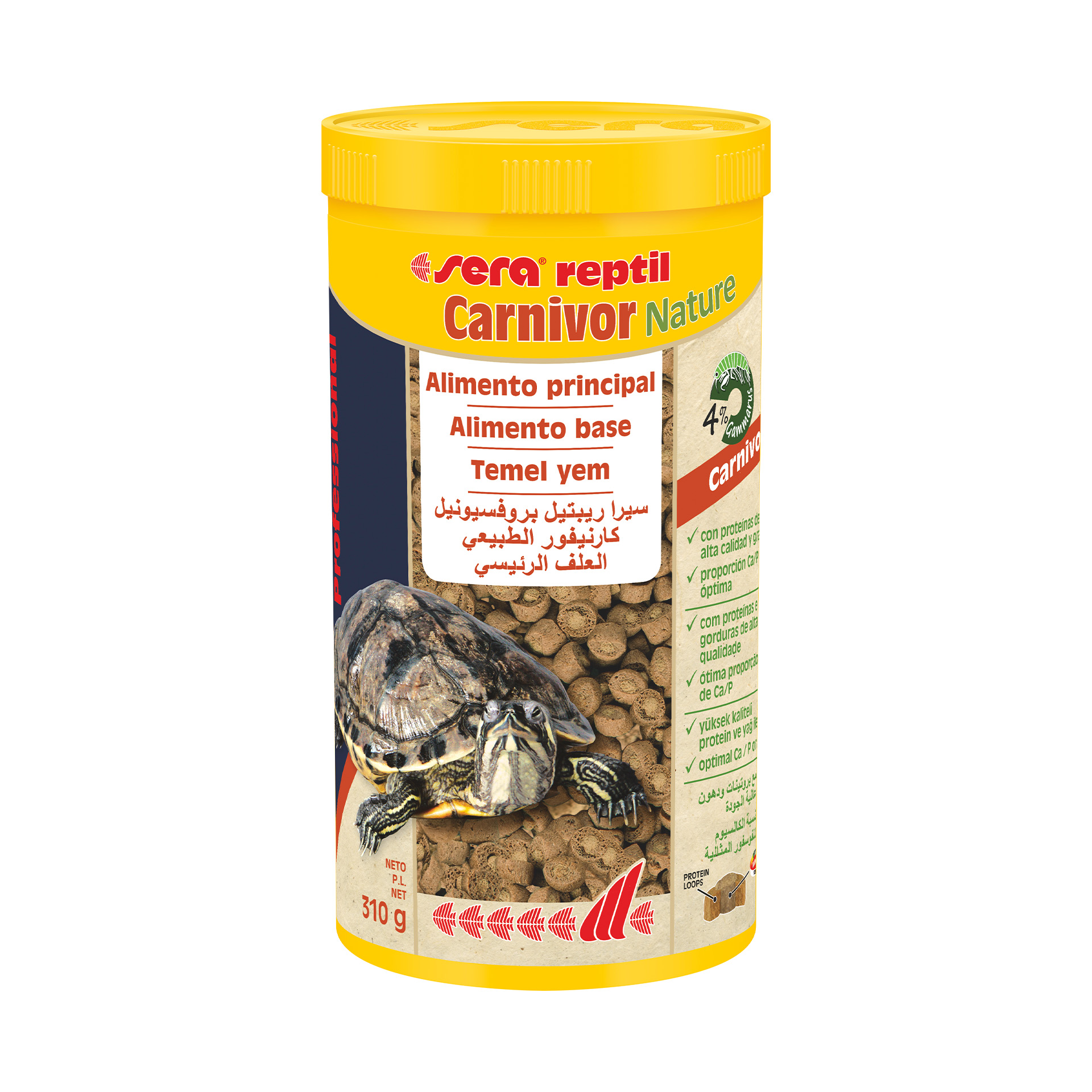 Al P/Répteis Carnívoros Granulado Prof 1L SERA