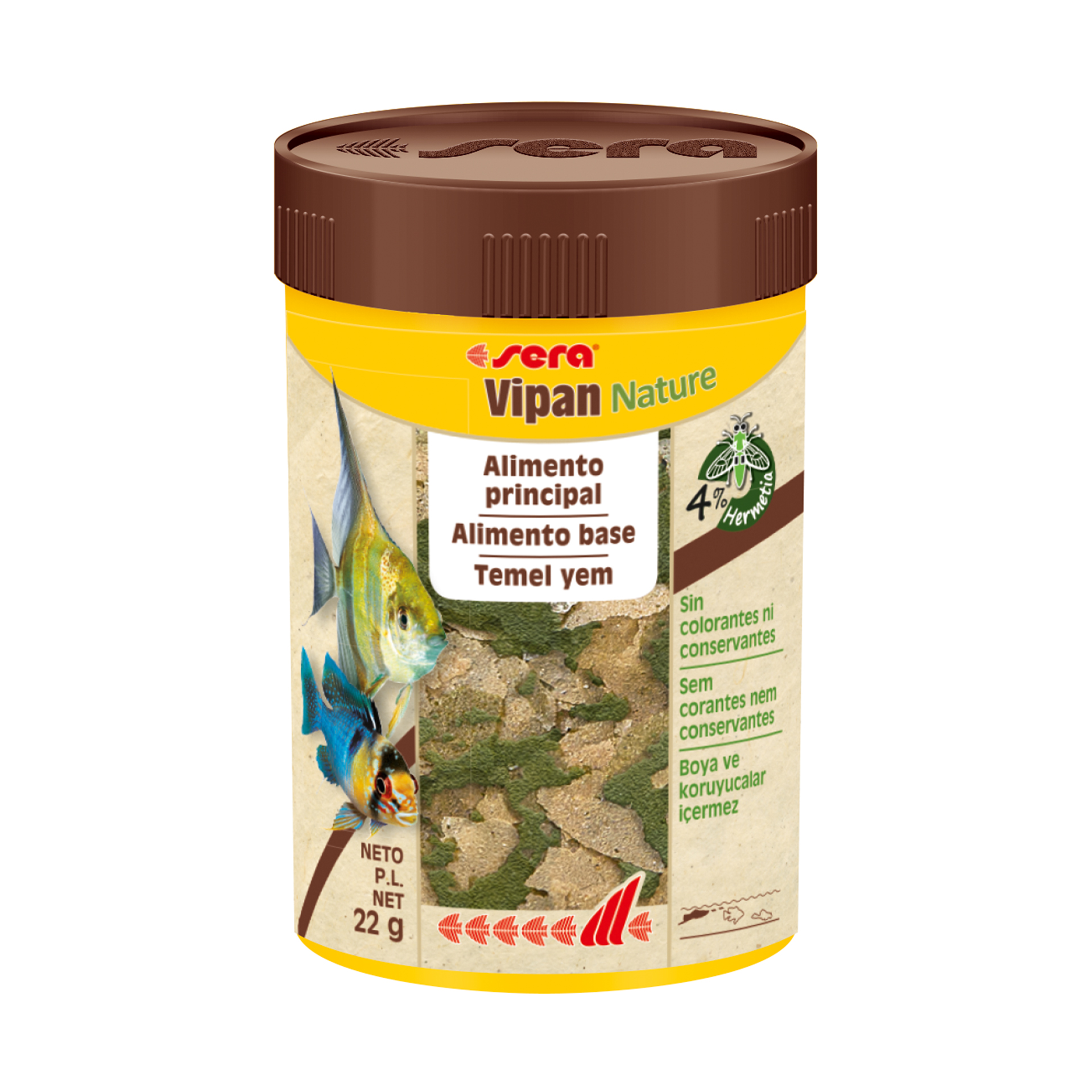 Alimento para Peixes Flocos Vipan 100ML