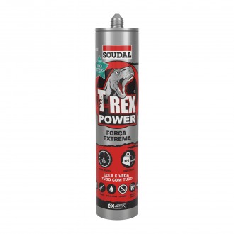 Silicone Cola Forte T-Rex Branca SOUDAL 290ML