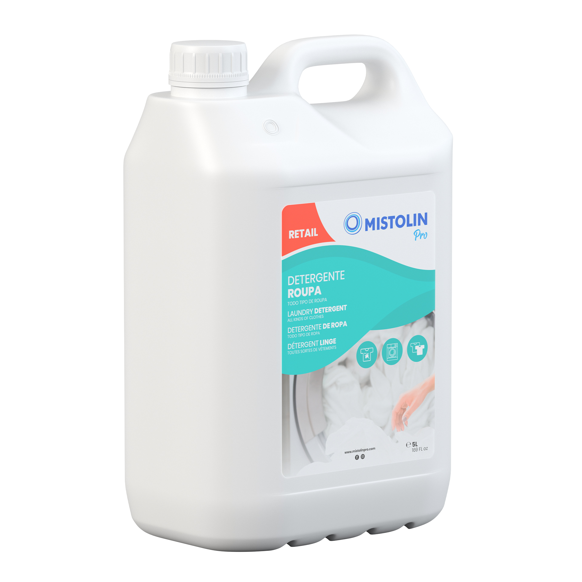 Detergente Roupa 5 L MISTOLIN PRO RETAIL
