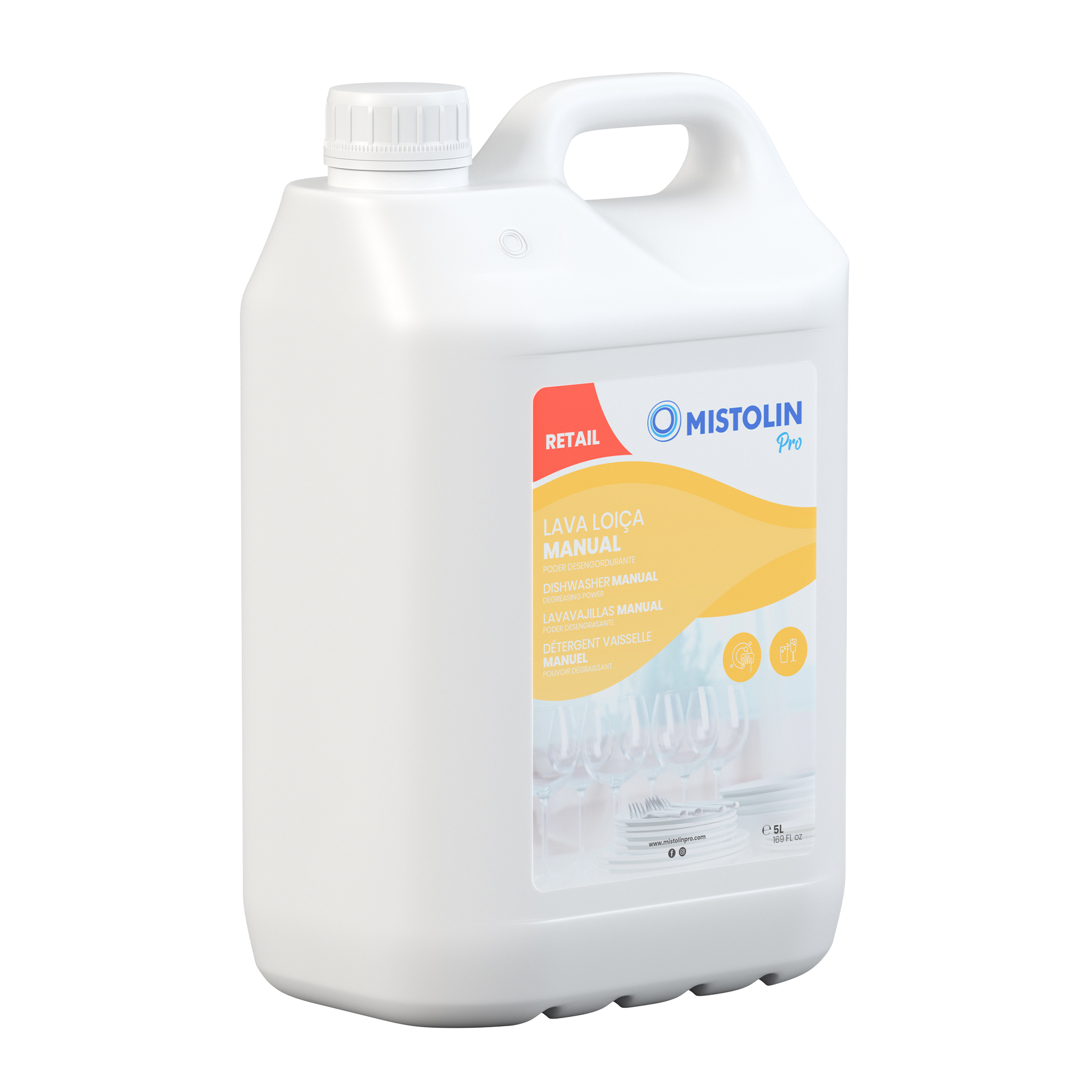 Detergente Loiça Manual 5 L MISTOLIN PRO RETAIL