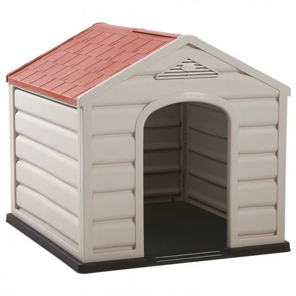 Casota De Cão Plástico Rectangular 68X61X58,5 CM RIMAX Casota De Cão Plástico Rectangular 68X61X58,5 CM RIMAX