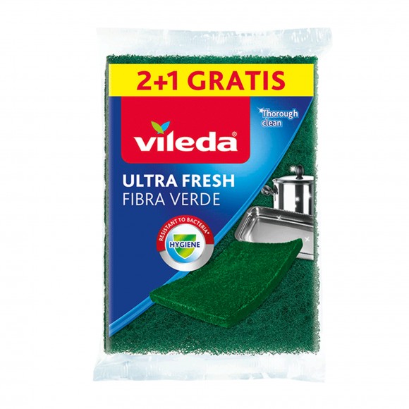 Fibra Verde Ultrafresh 2+1 UN VILEDA