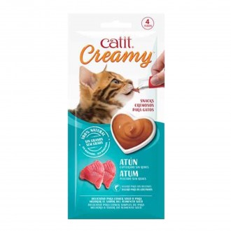 Alimento Húmido Para Gato Cream Atum 4X10 G CATIT Alimento Húmido Para Gato Cream Atum 4X10 G CATIT