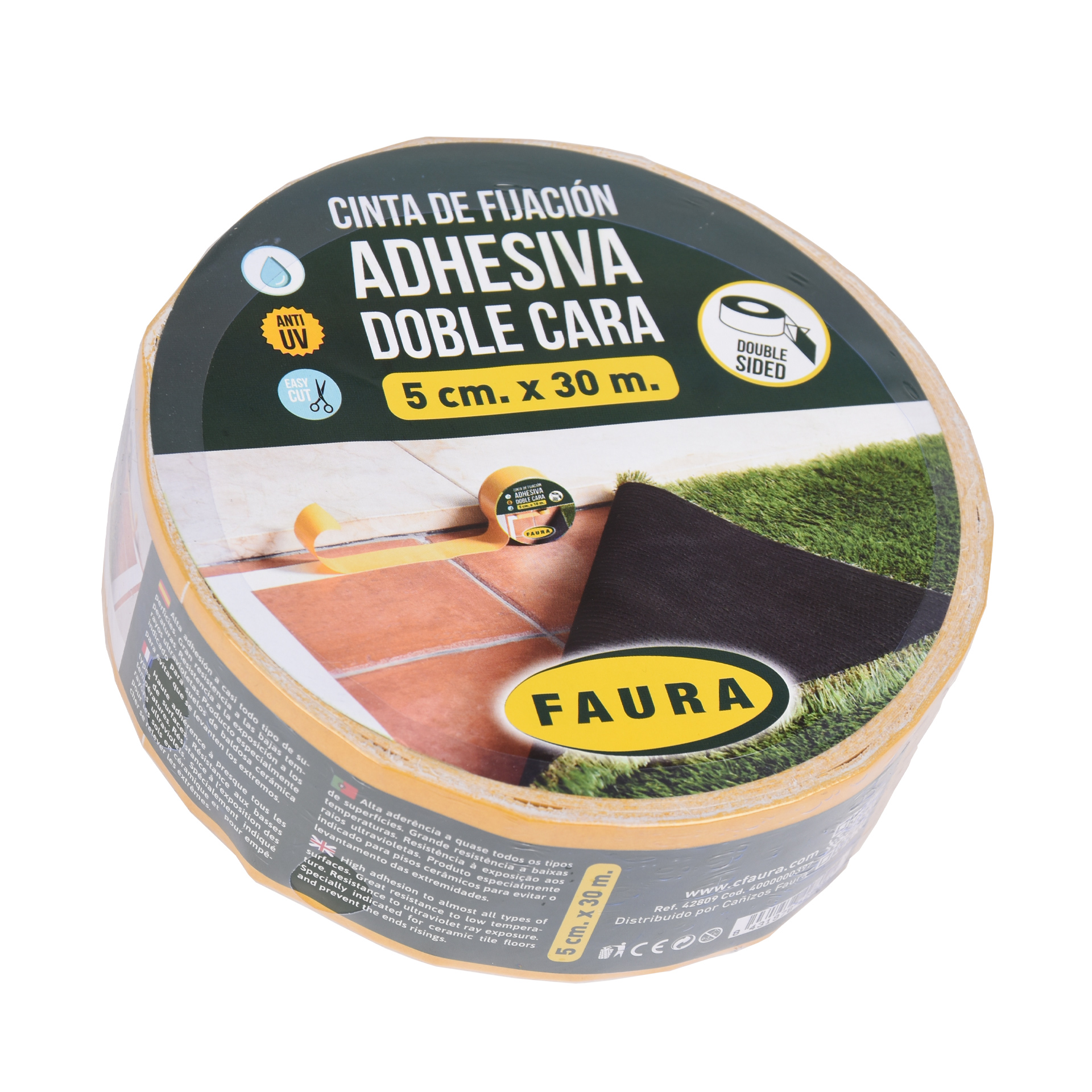 Fita Cola Dupla Face 5X300 CM FAURA