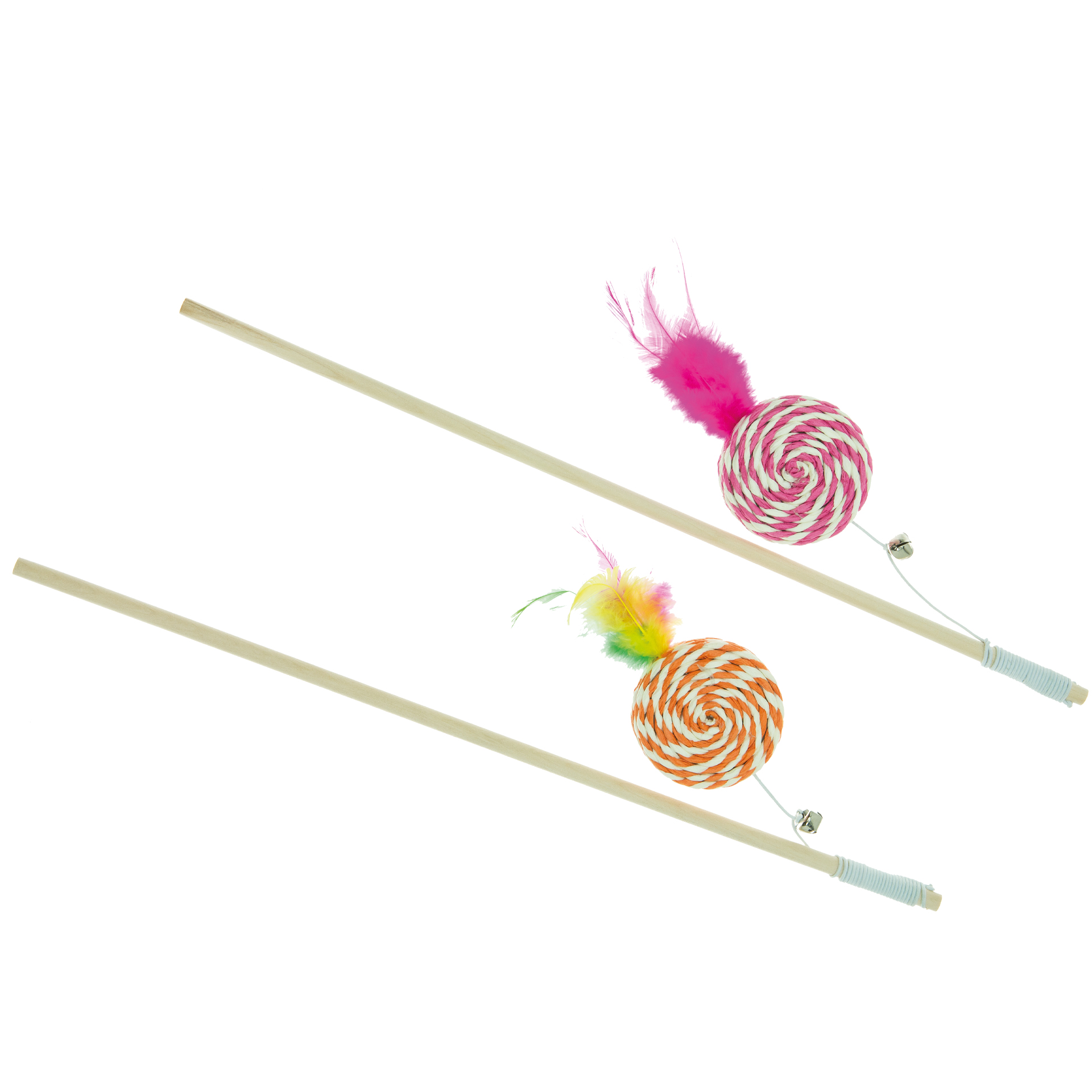 Brinquedo P/Gato Cana C/Plumas IMAC