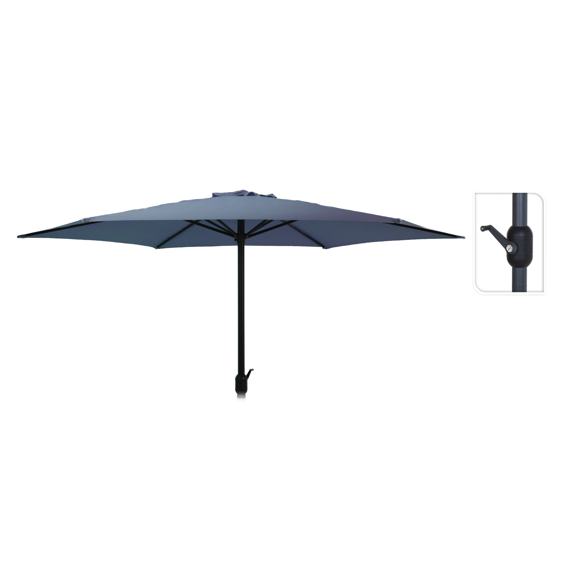 Chapéu Alumínio Manivela Azul Escuro 3 M PROGARDEN