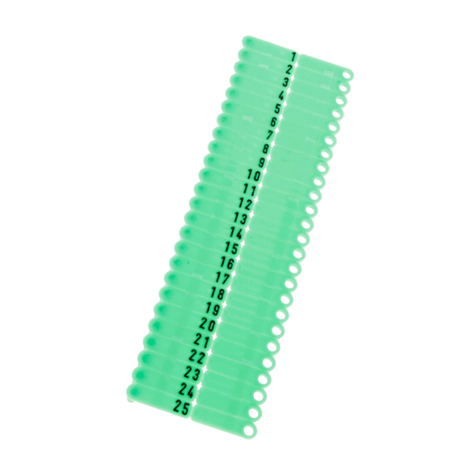 Brinco S/Número Verde p/Ovinos