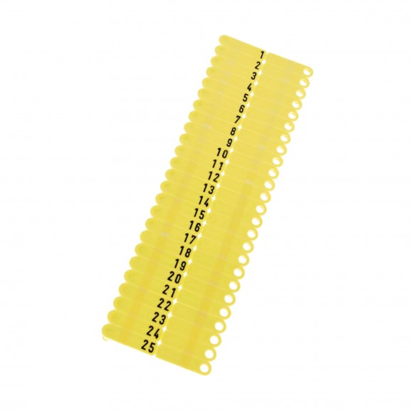 Brinco S/Nmero Amarelo p/Ovinos