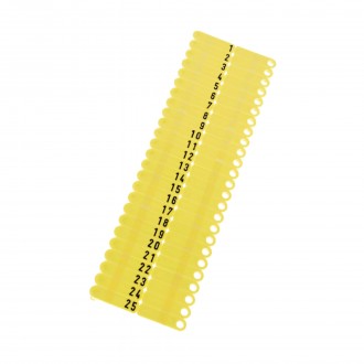 Brinco S/Nmero Amarelo p/Ovinos