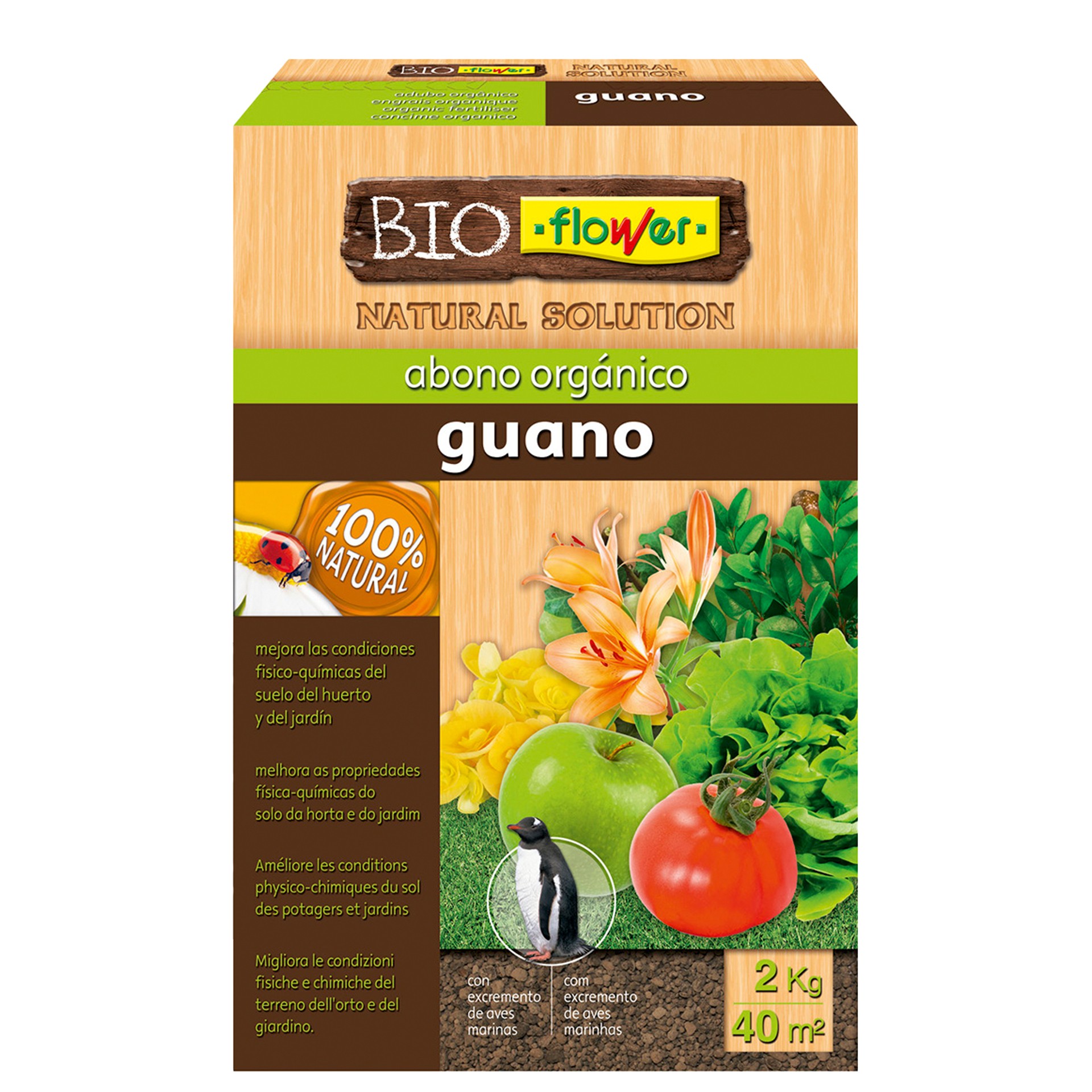 Adubo Orgânico Guanito 2 KG BIOFLOWER