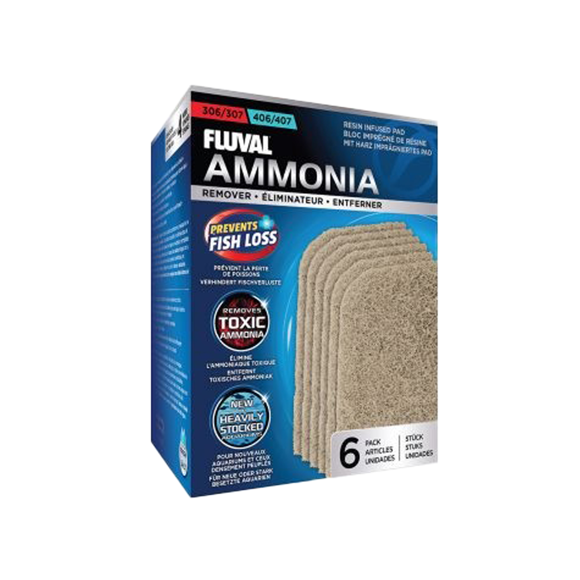 Eliminador Amonia FLUVAL 307/407 6Un
