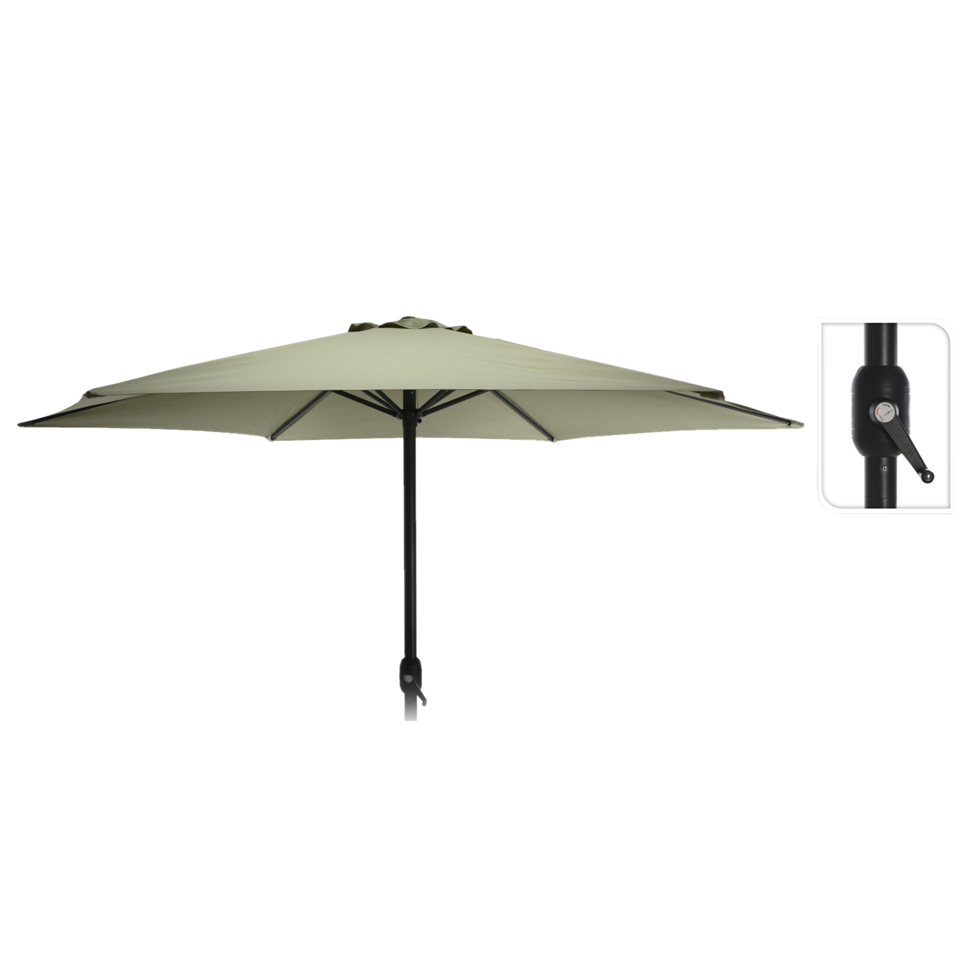 Chapéu Alumínio Com Manivela Verde Azeitona 3 M