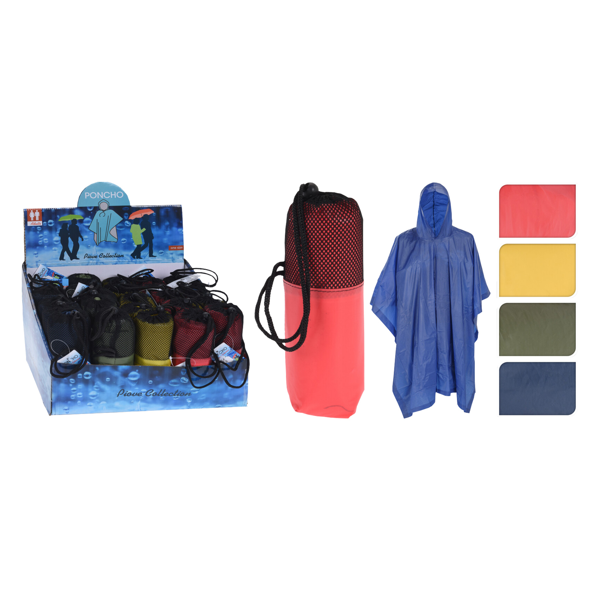 PONCHO CHUVA PV ADULTO UNIV