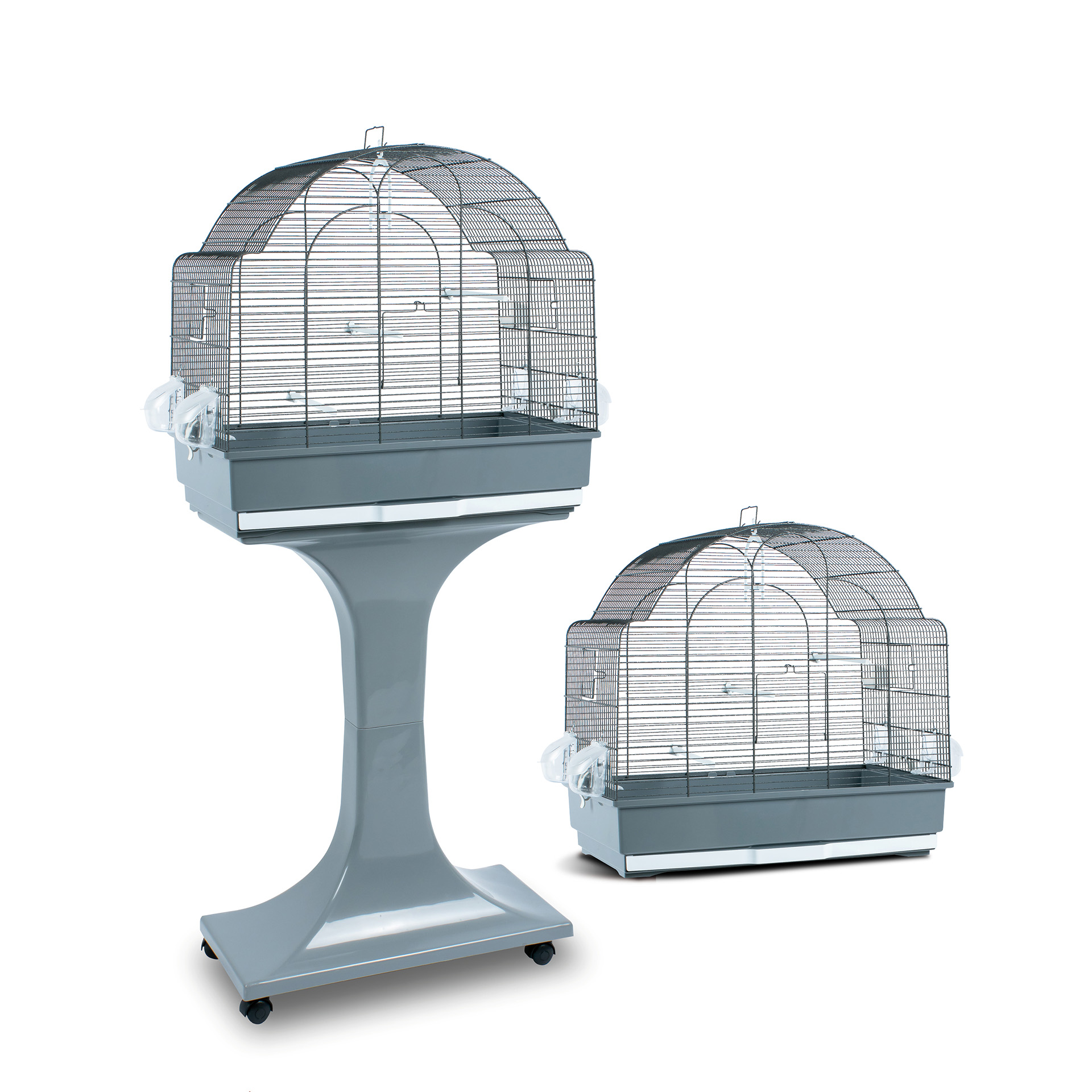 GAIOLA PARA AVES CHIARA CINZA FOP