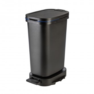 Caixote Lixo Recicla Preto E Azul 20 L FAPLANA