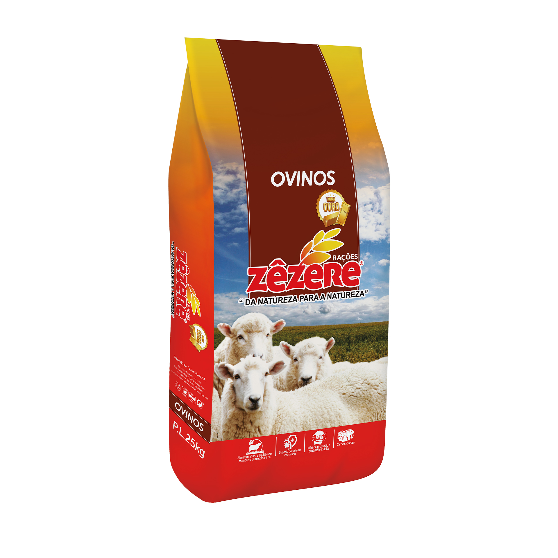 Ração Borrego Crescimento Engorda 25KG ZÊZERE OURO