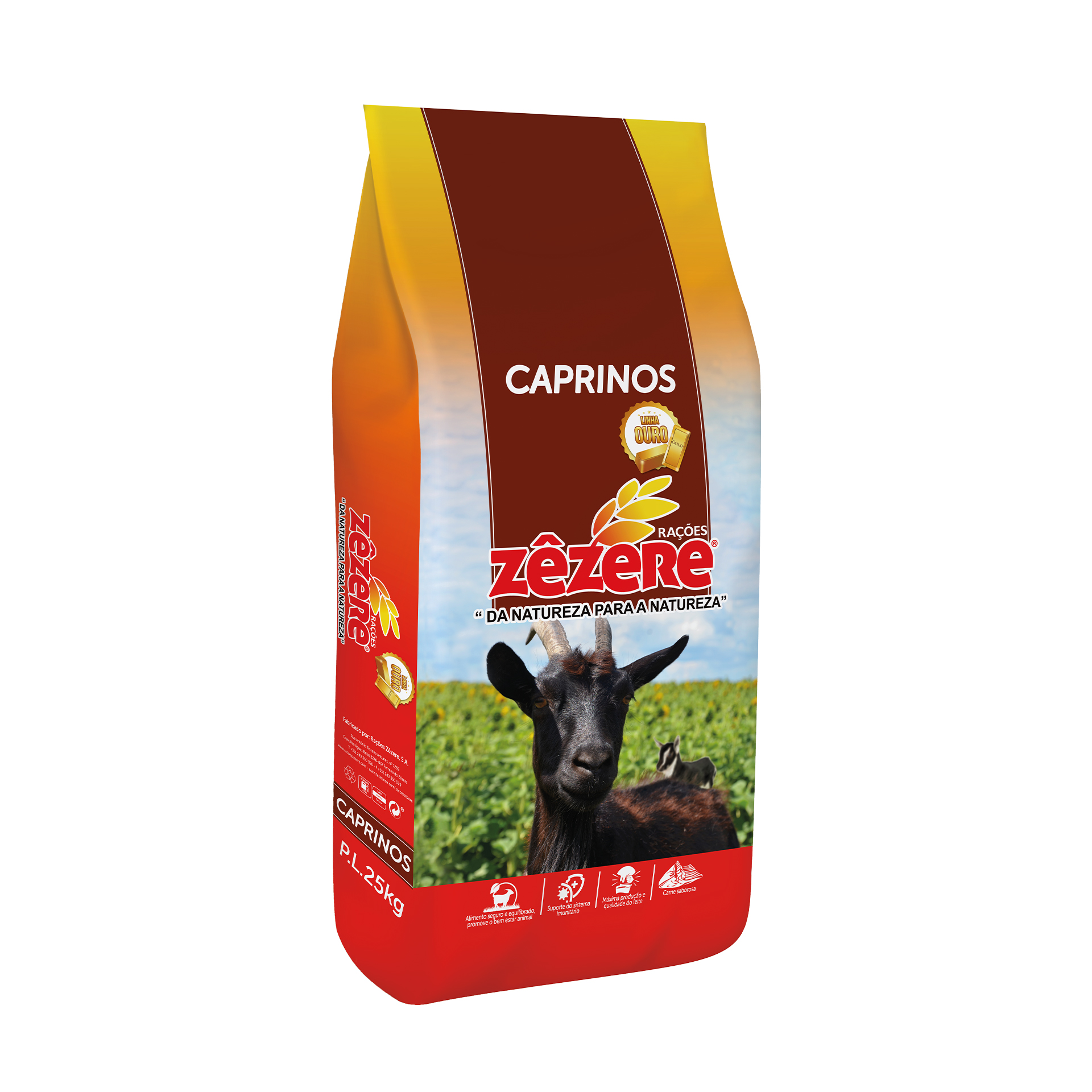 Ração Cabra Produção Leite 25 KG ZÊZERE OURO