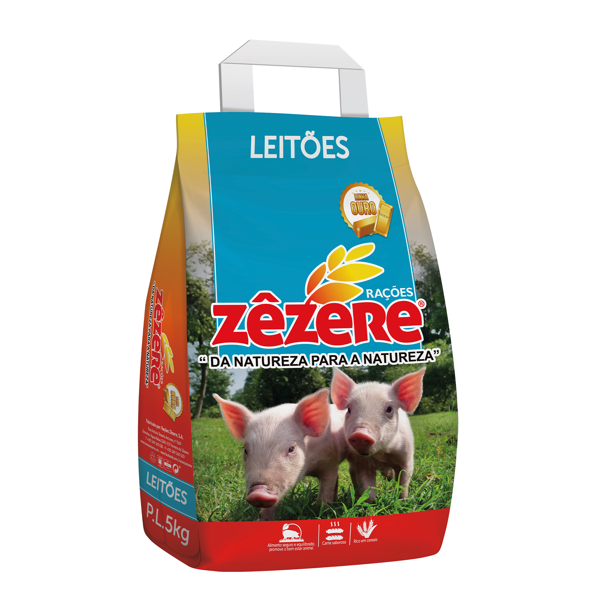 Ração Granulado Leitão 0 5 KG ZÊZERE OURO