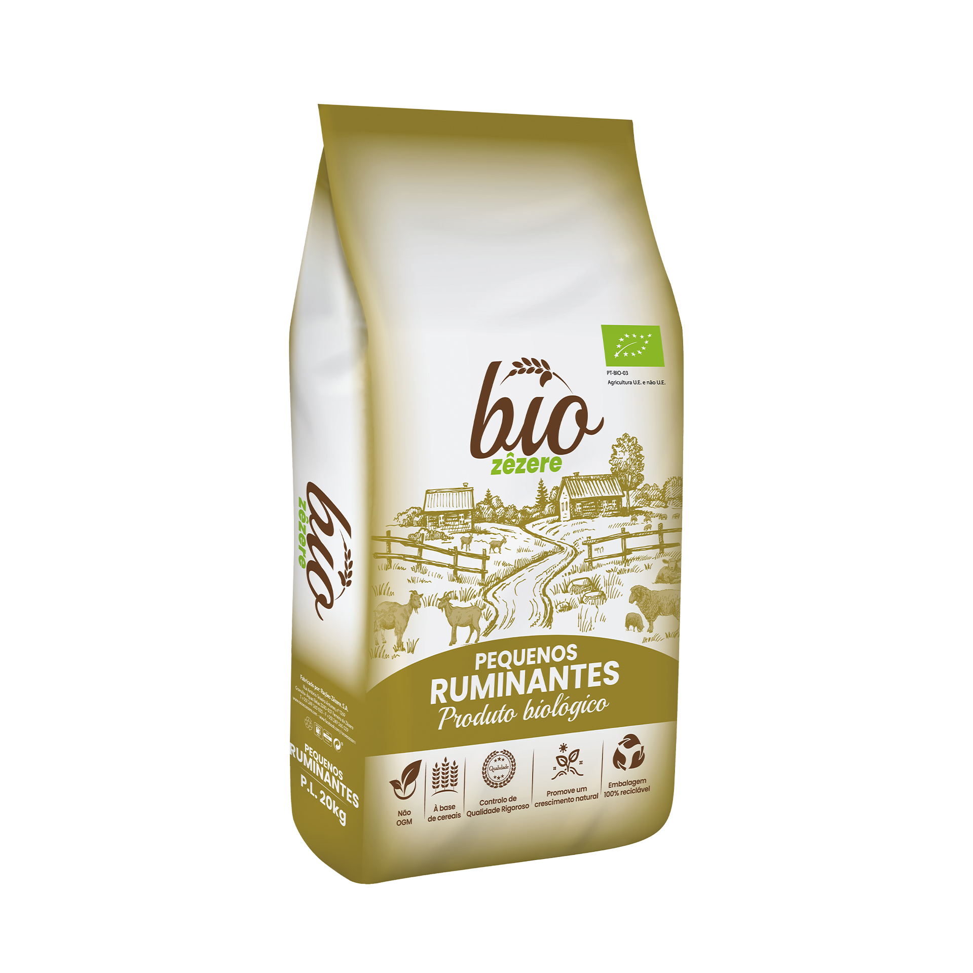 Ração Granulado Biológica Borregos 20 KG ZÊZERE
