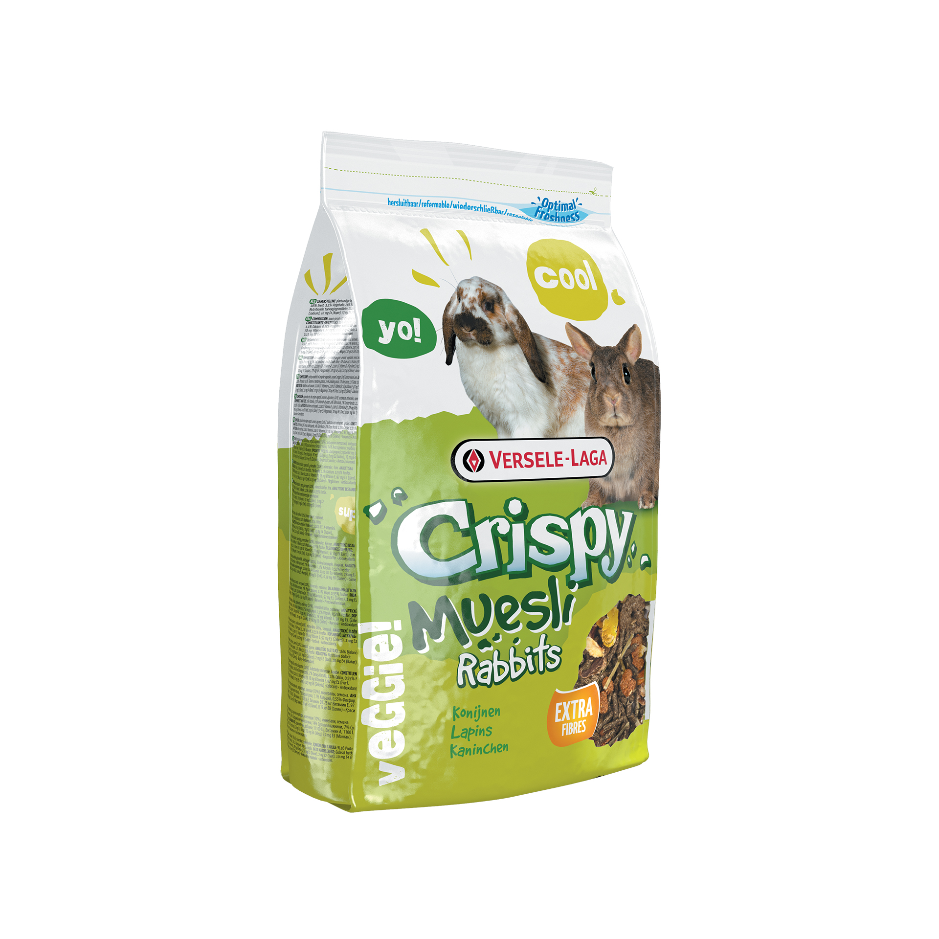 Alimento P/Coelhos Mistura Crispy Muesly 1 KG VERS